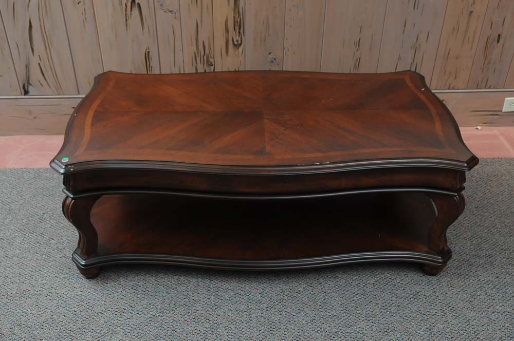 American Signature Mahogany Coffee Table