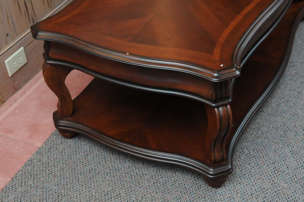 American Signature Mahogany Coffee Table
