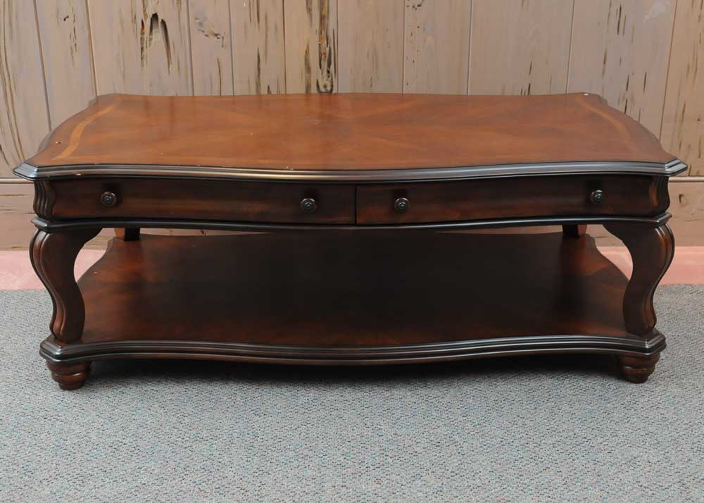 American Signature Mahogany Coffee Table