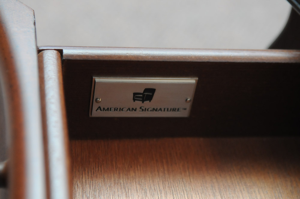 American Signature Mahogany Coffee Table