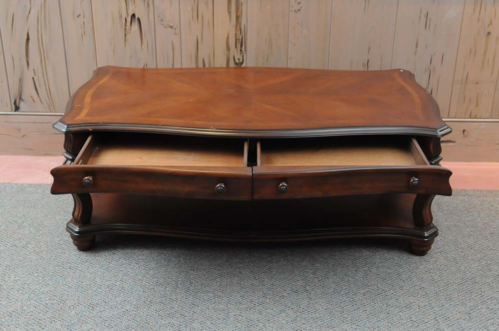 American Signature Mahogany Coffee Table