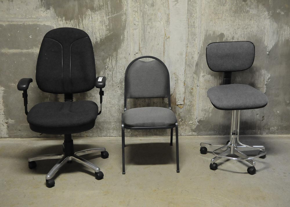 Trio of Office Chairs