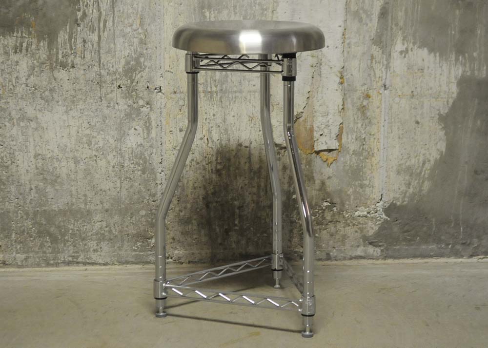 Industrial Style Counter-Height Stool
