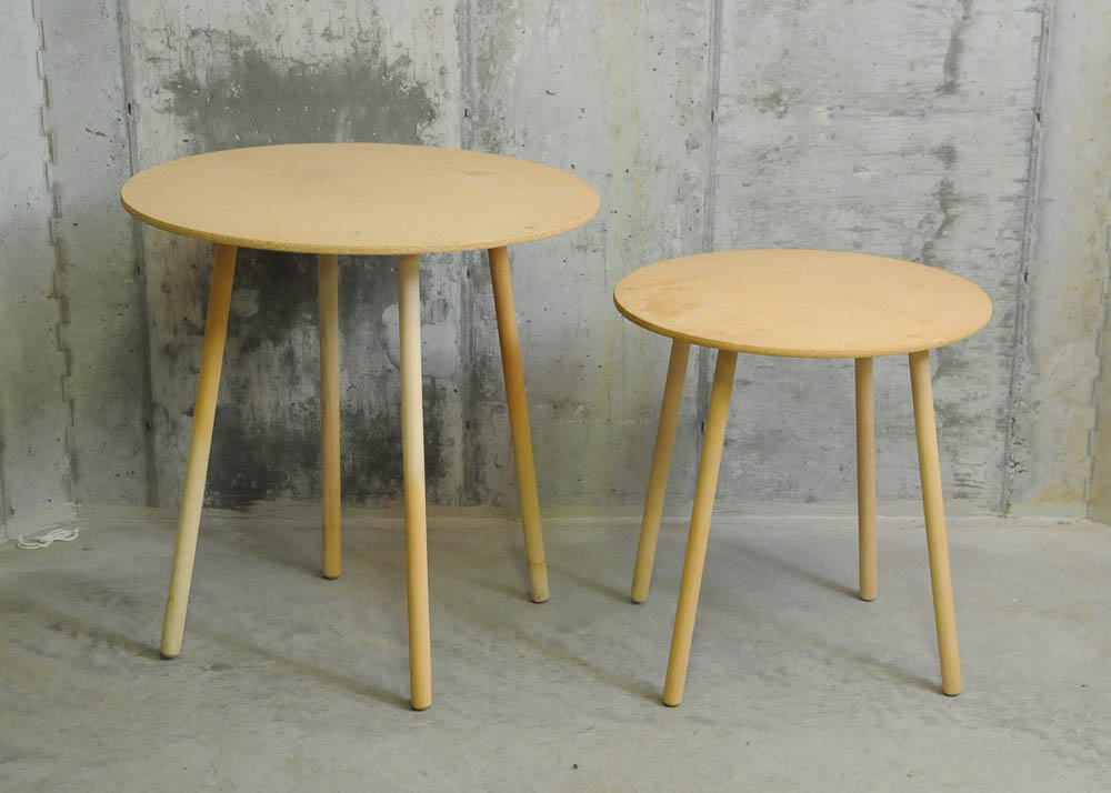 Pair of Composite Wood Tables