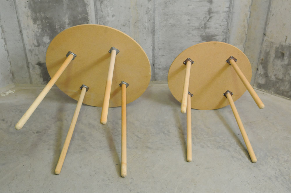 Pair of Composite Wood Tables