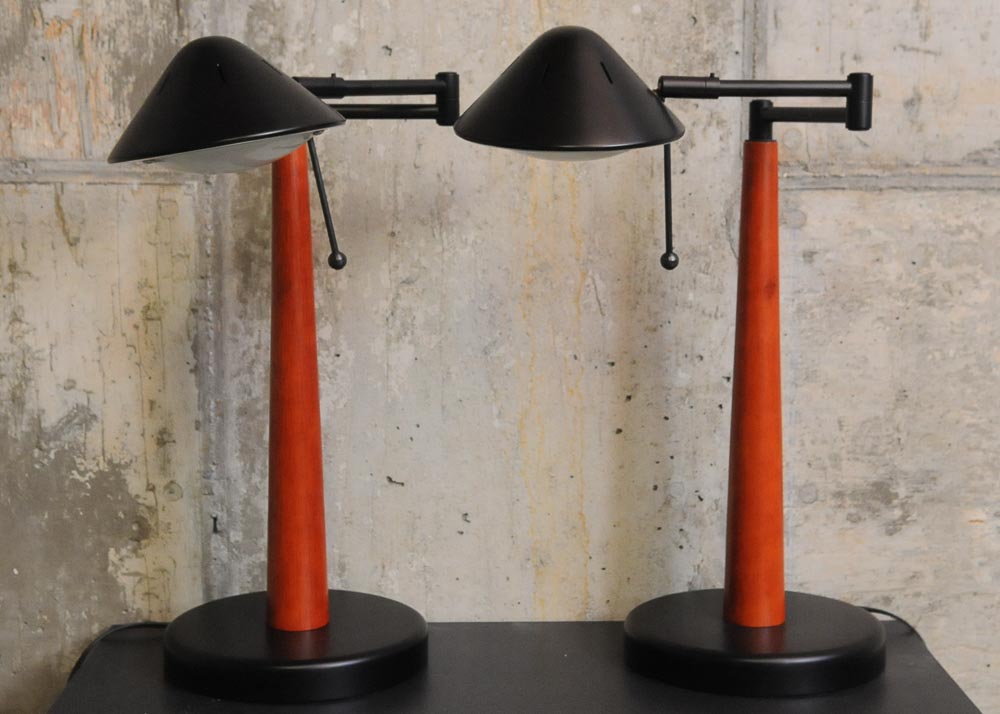 Pair of Adjustable Desk Task Lamps