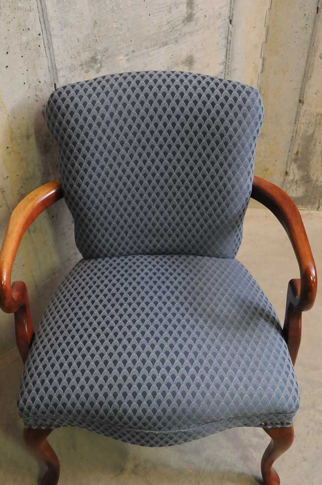 Upholstered Queen Anne Type Accent Chair