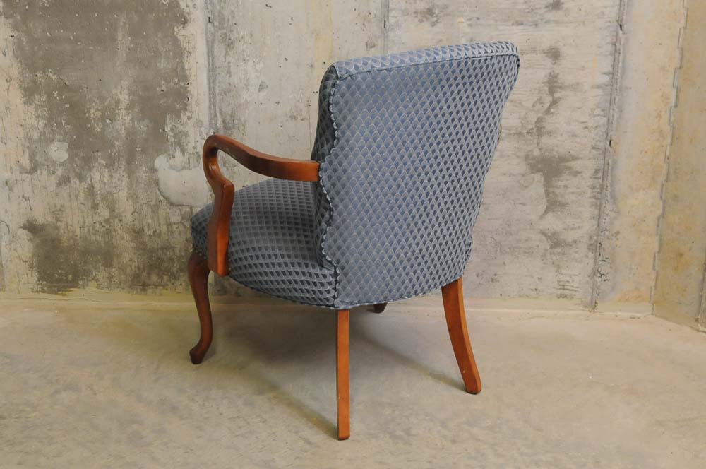 Upholstered Queen Anne Type Accent Chair