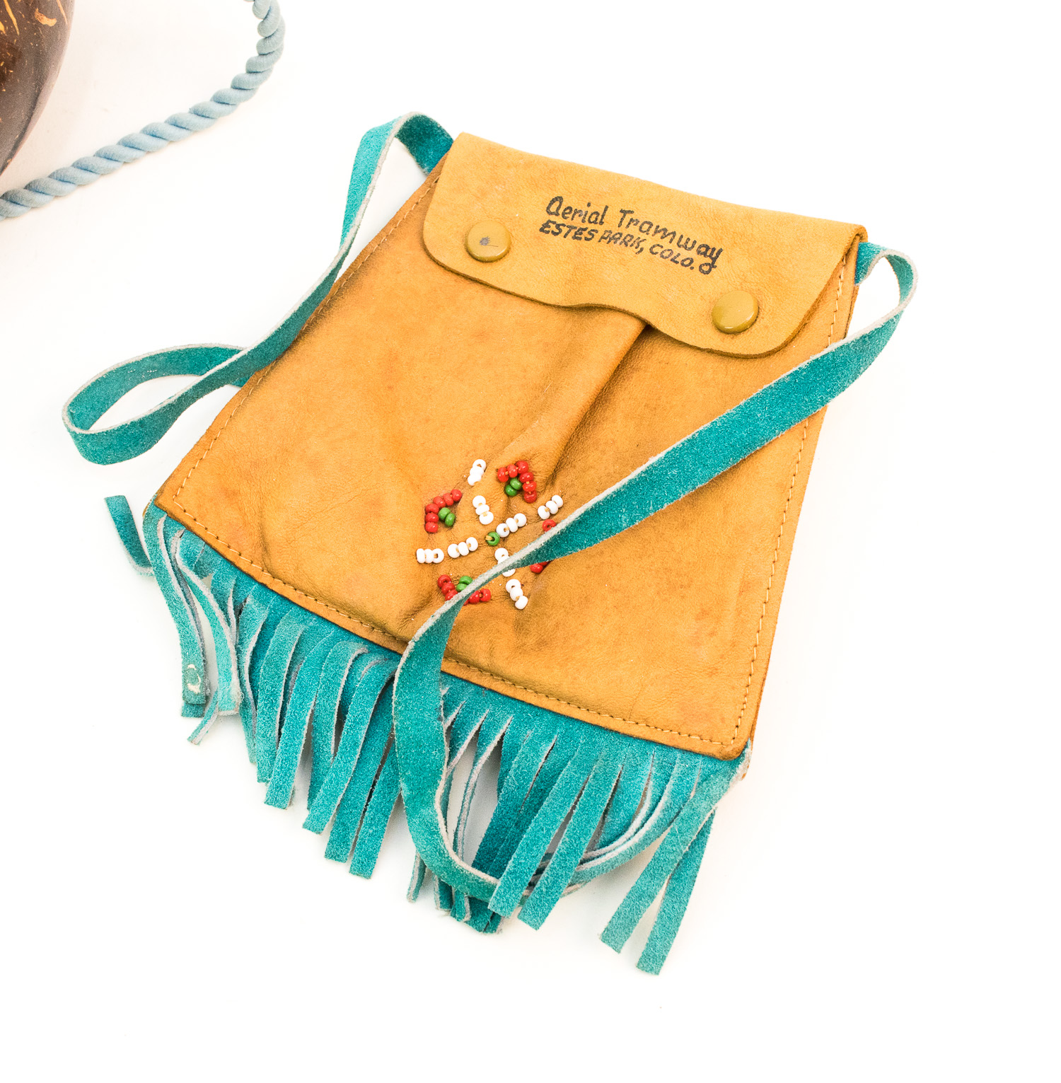 Antique Copper Ruler and other Vintage Travel Items