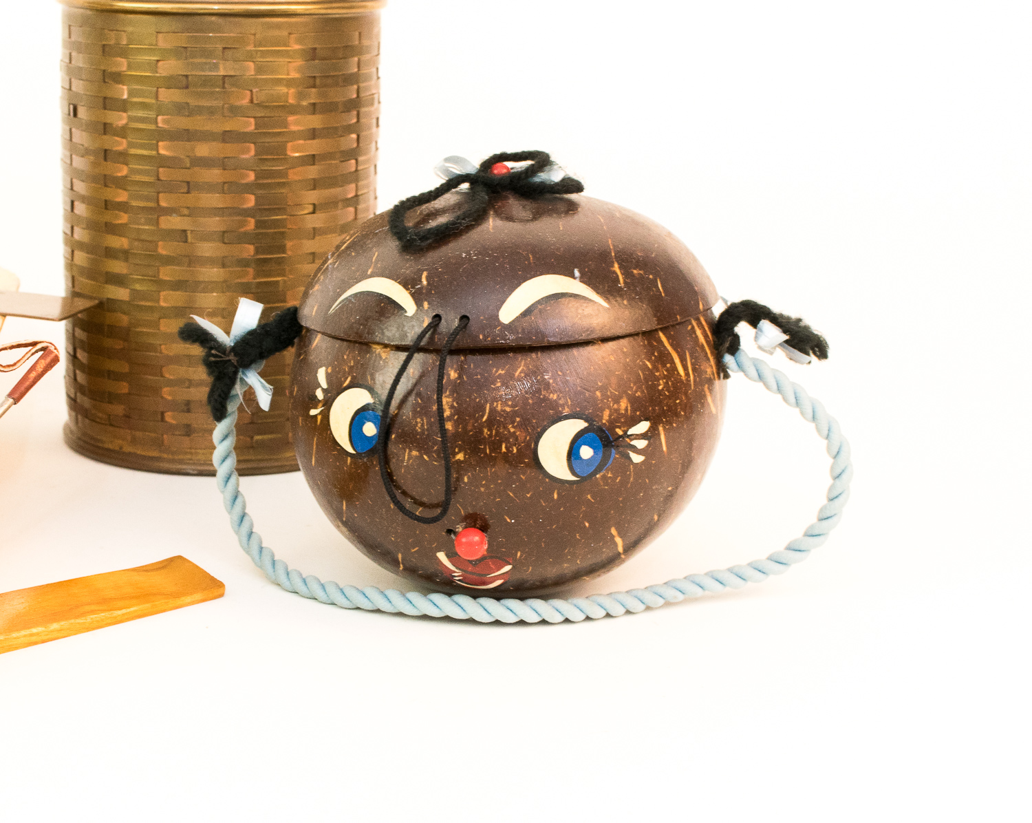 Antique Copper Ruler and other Vintage Travel Items