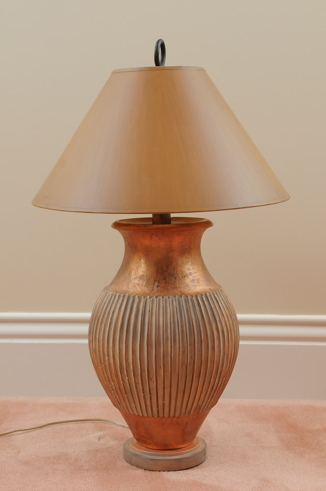 Large Copper Style Lamp