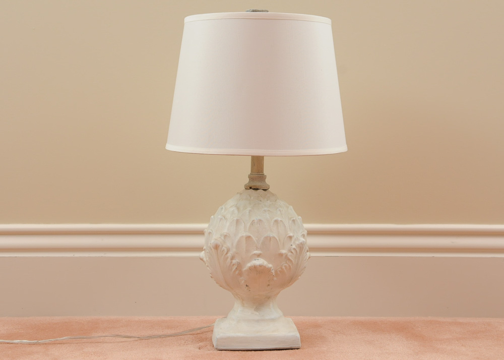 Plaster of Paris Base Table Lamp
