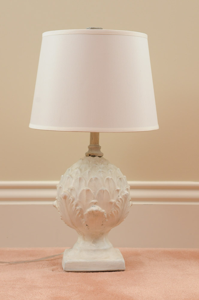 Plaster of Paris Base Table Lamp