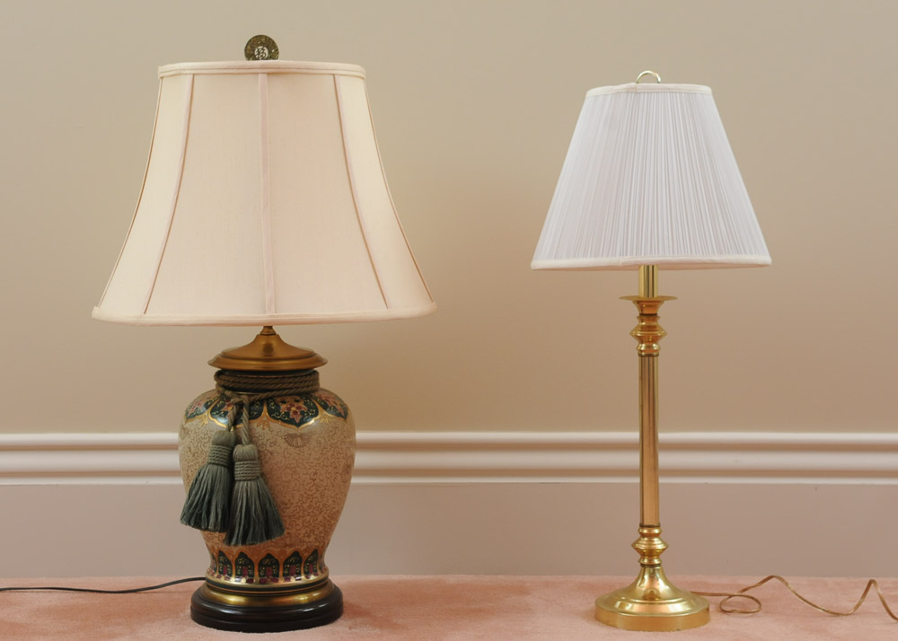 Pair of Gold Accent Table Lamps