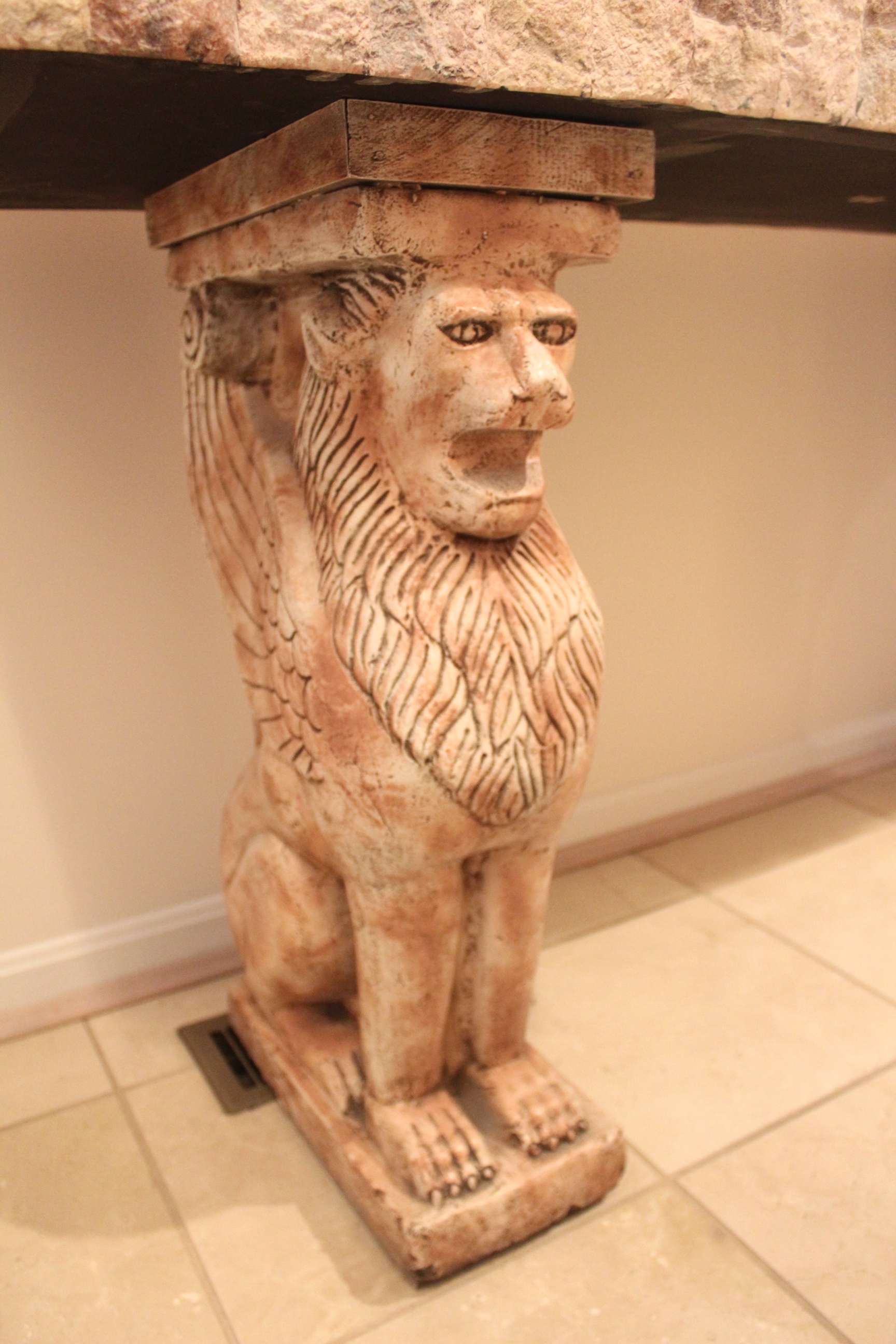Marble Sphinx Table