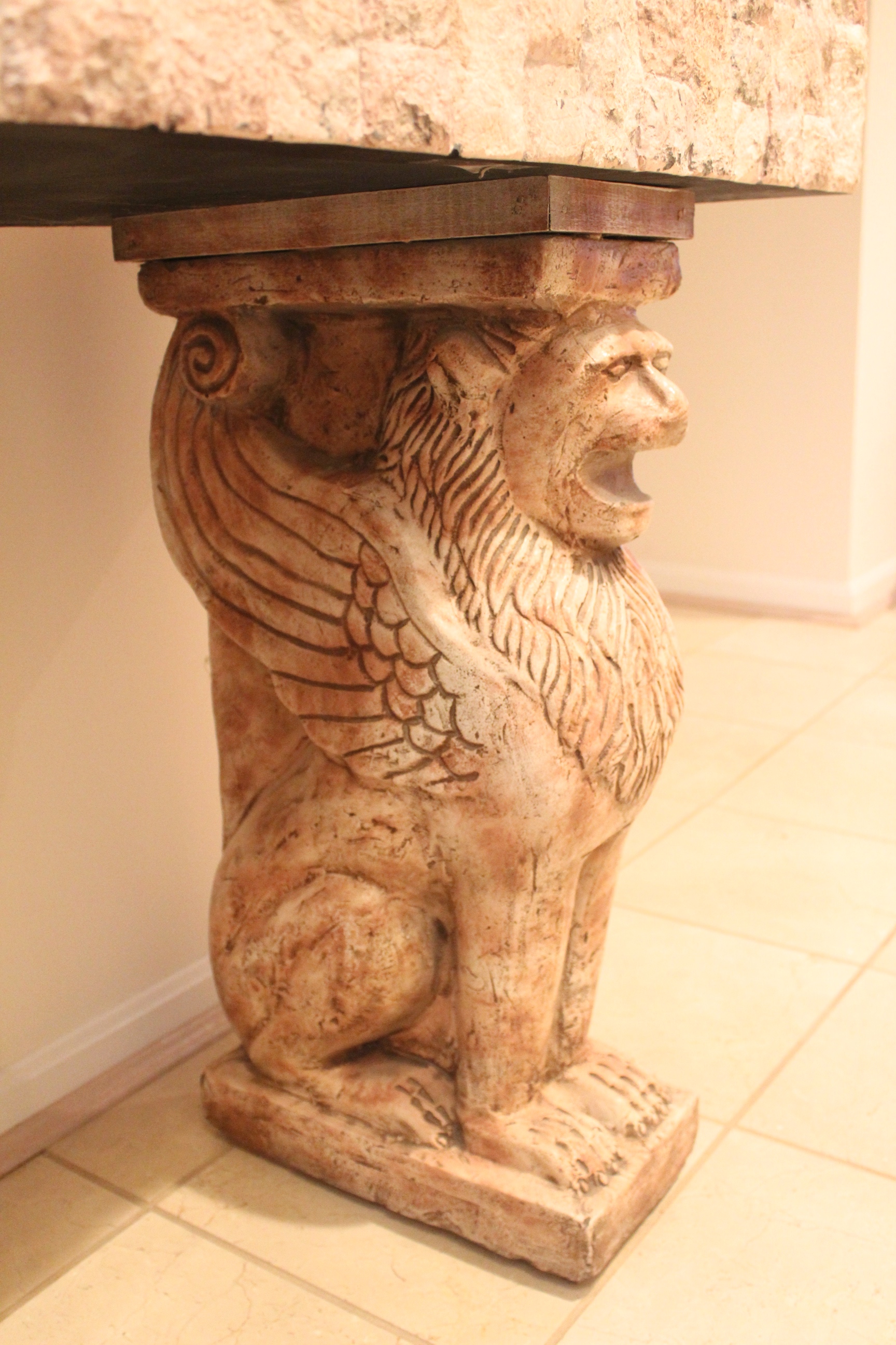 Marble Sphinx Table
