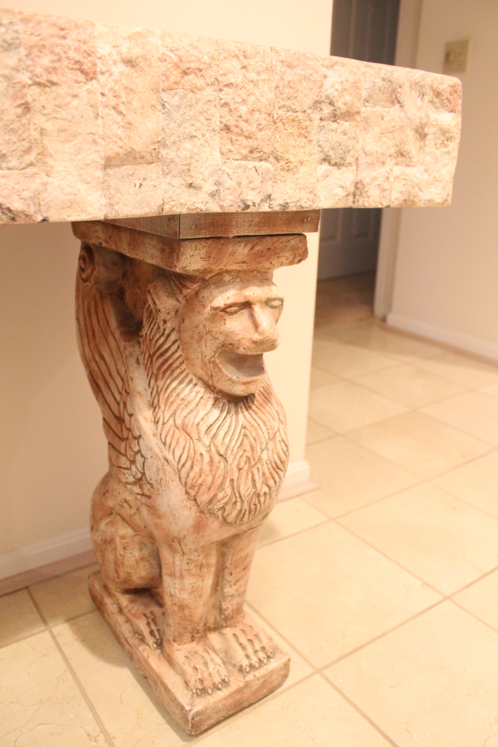 Marble Sphinx Table