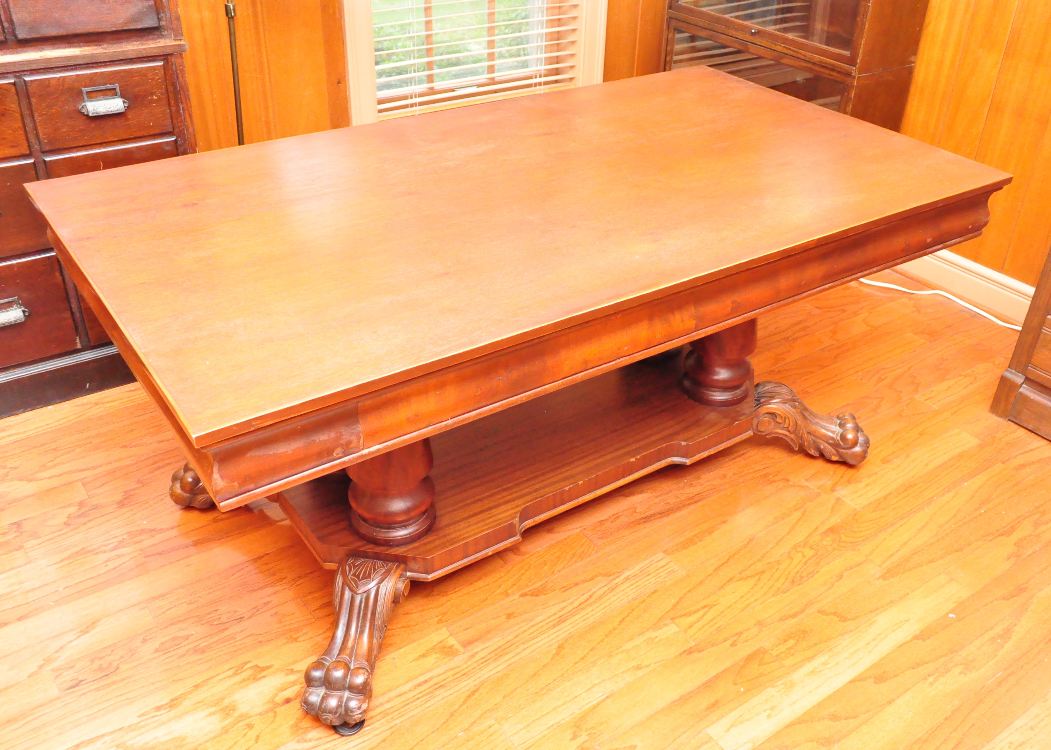 Antique Cherry Library Table