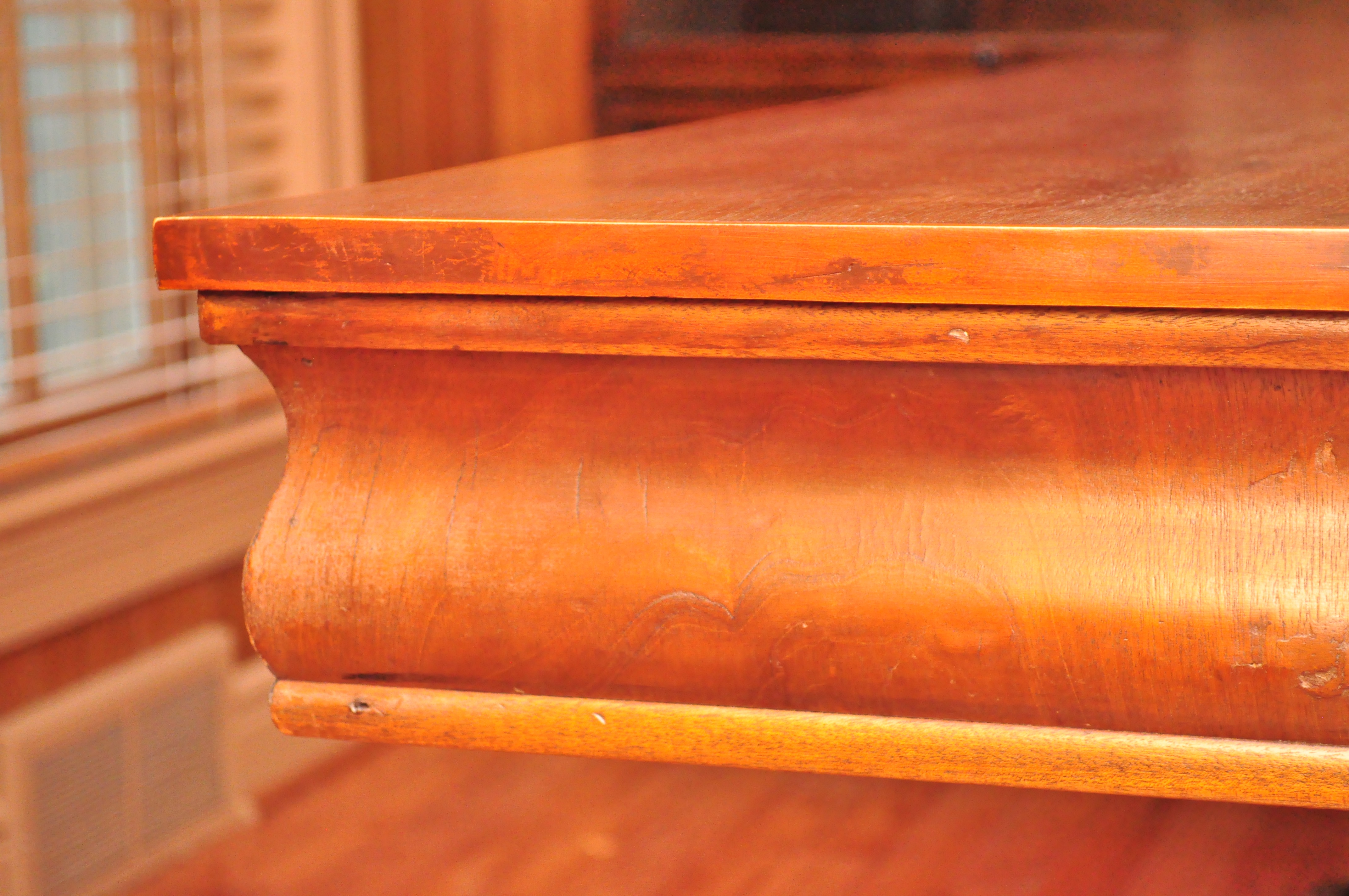 Antique Cherry Library Table