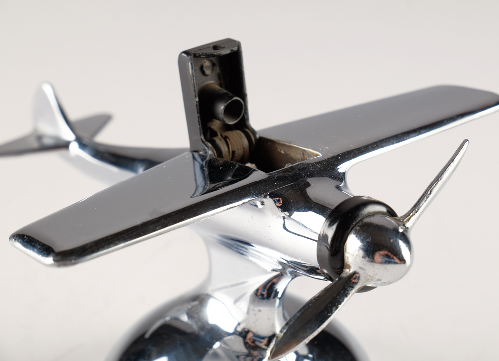 Mid Century Art Deco Airplane Table Lighter