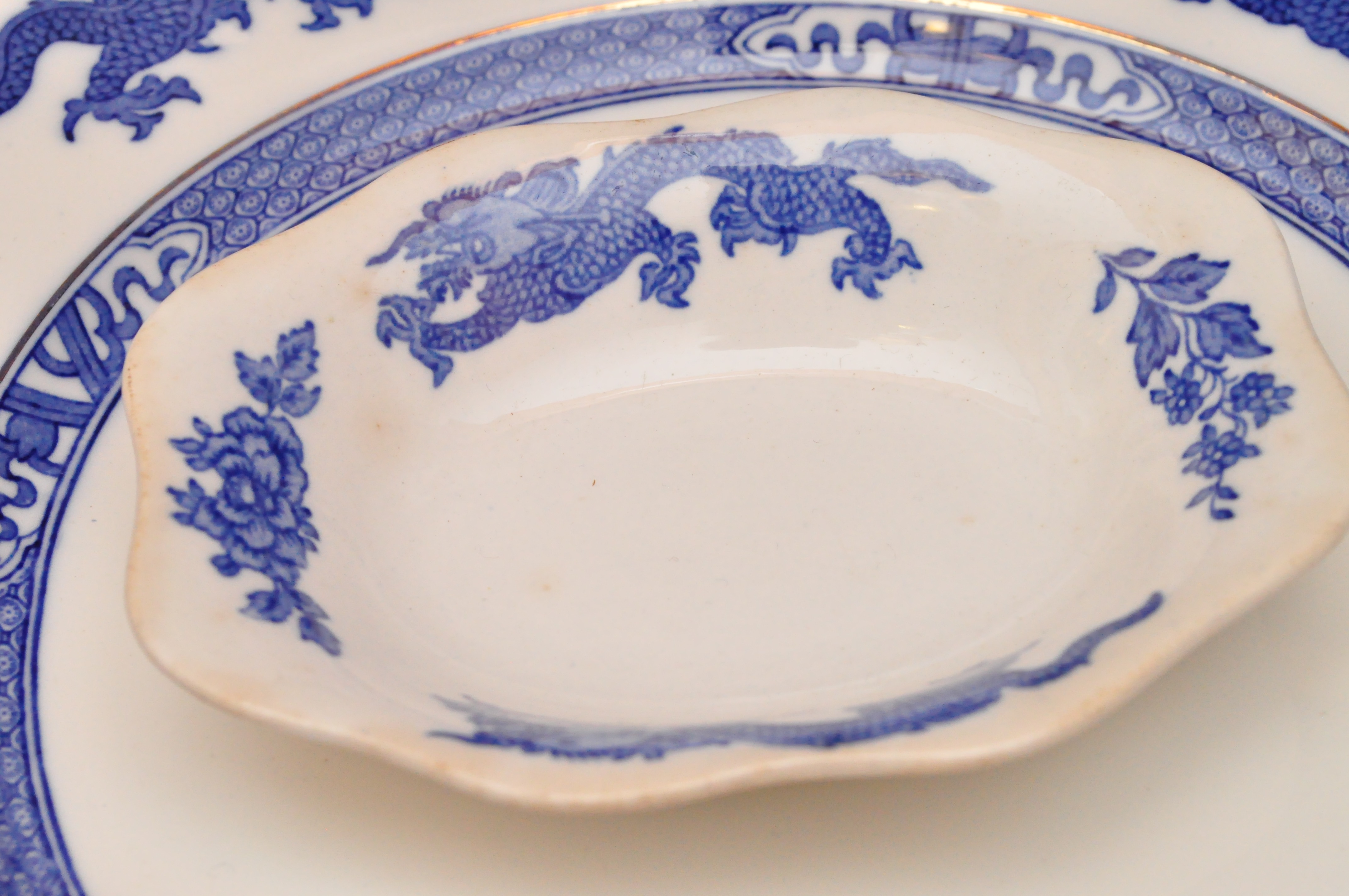 Vintage Chinese Dragon Royal Cauldon China Set