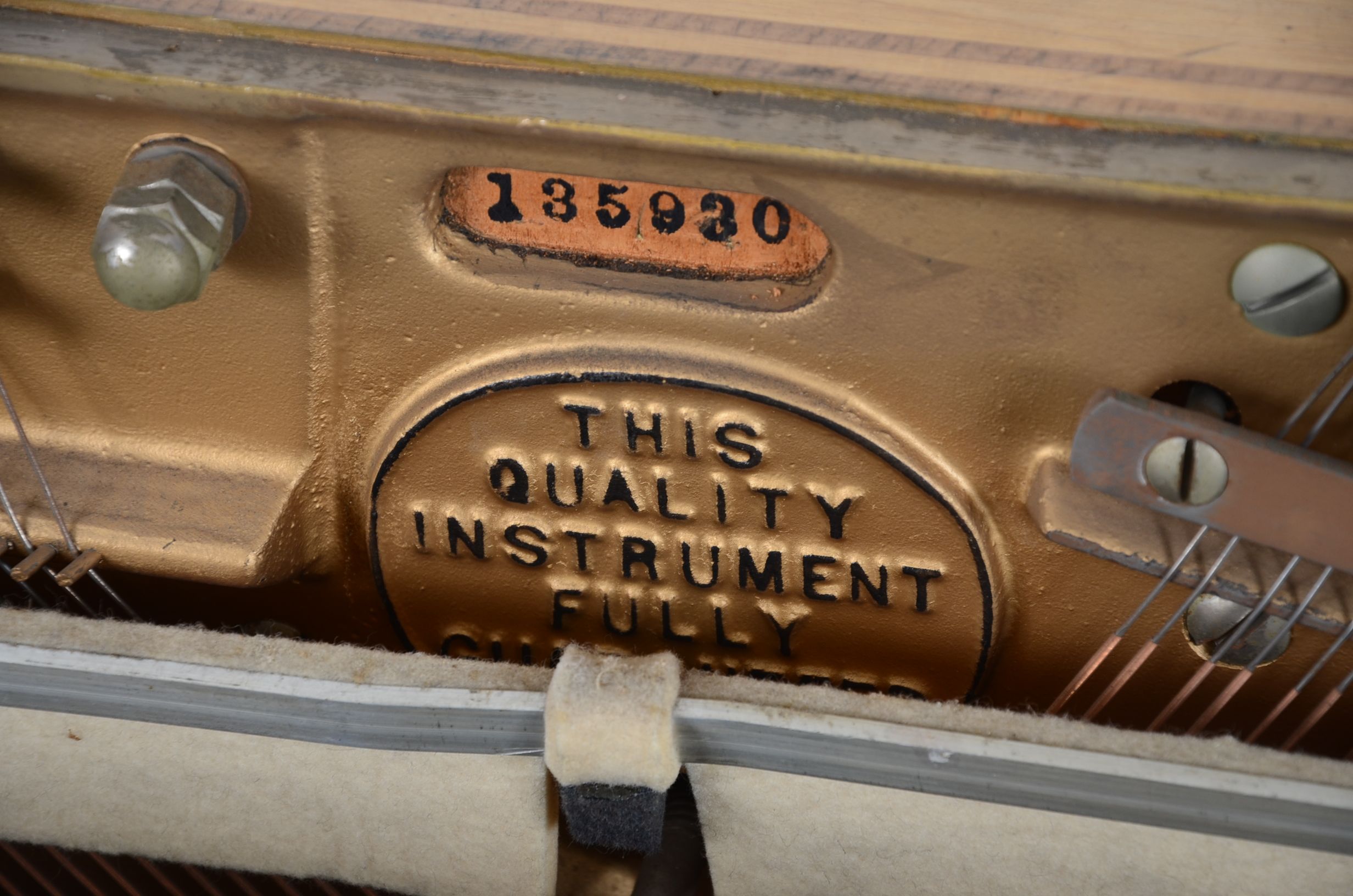 Janssen Upright Piano With Chinoiserie