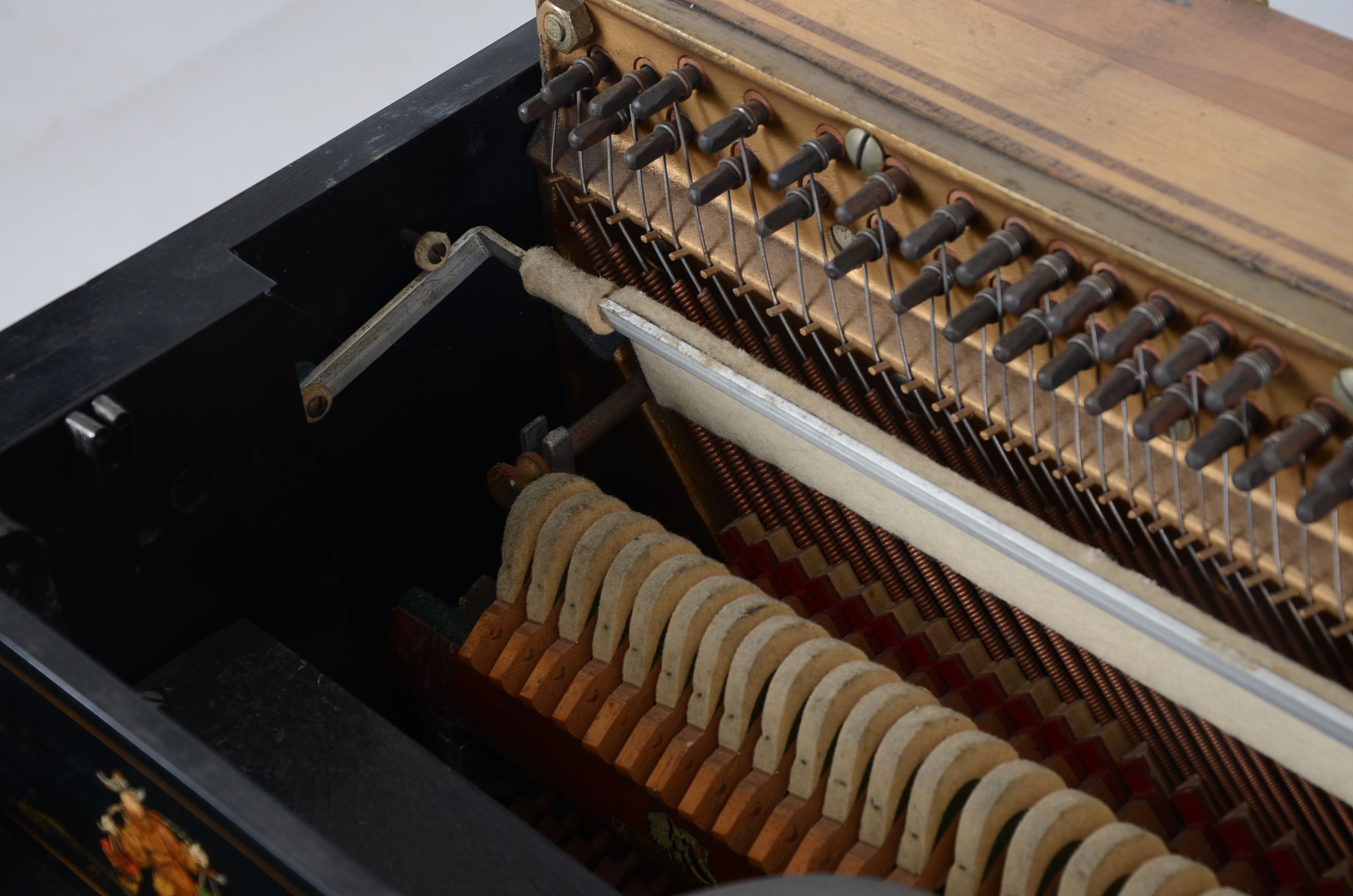 Janssen Upright Piano With Chinoiserie