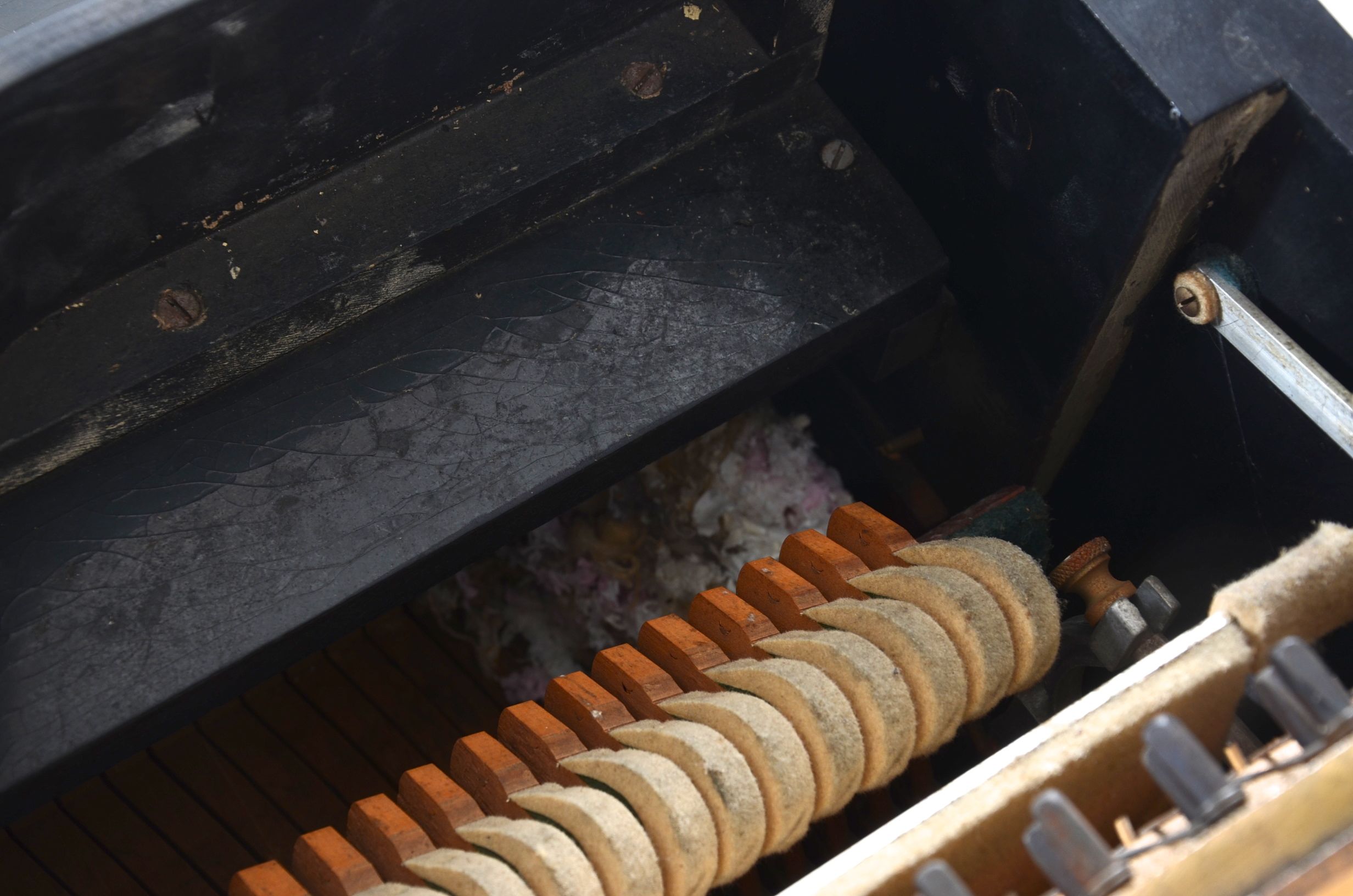 Janssen Upright Piano With Chinoiserie