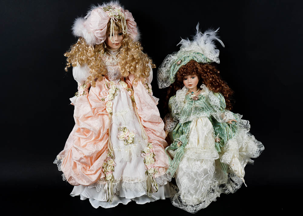 Elegant Porcelain Dolls