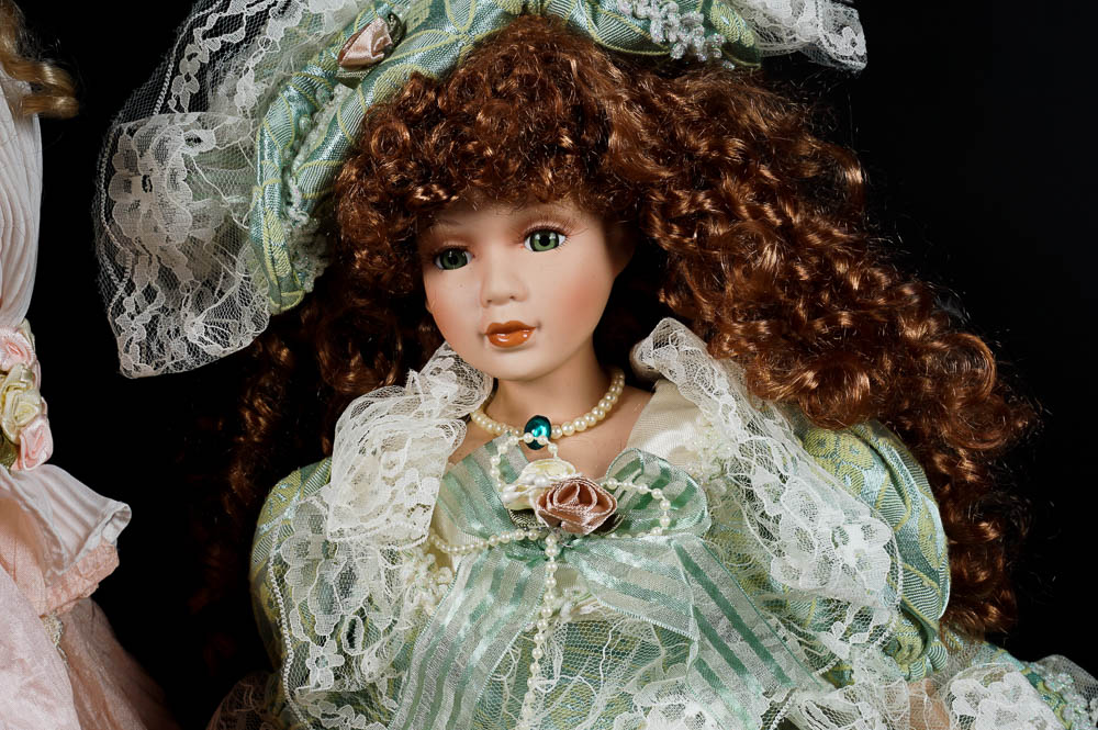 Elegant Porcelain Dolls
