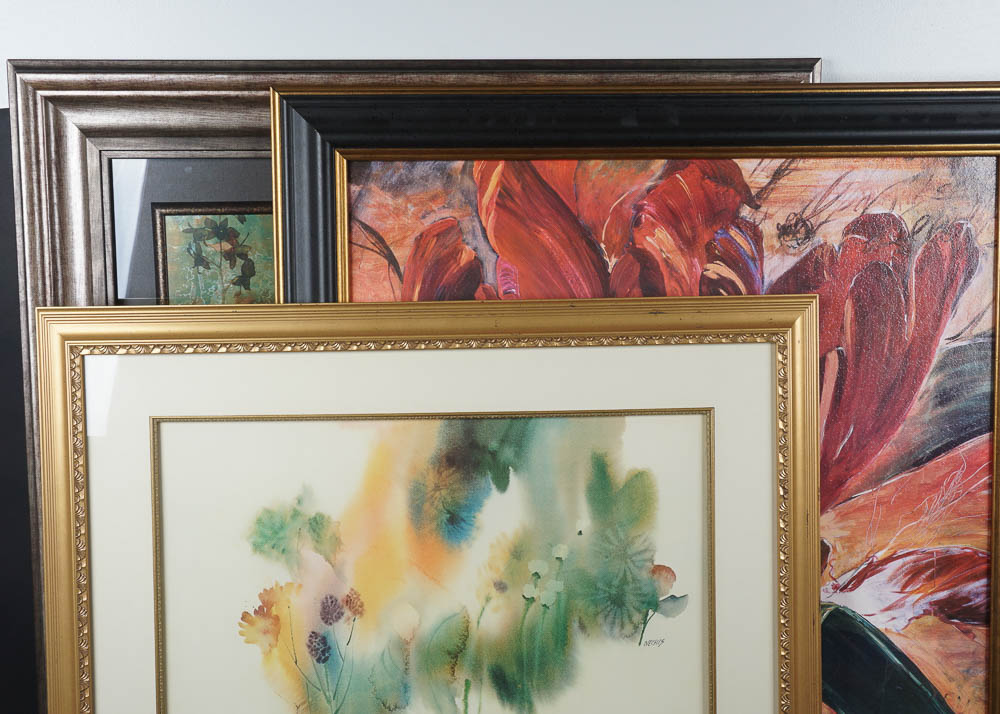 Framed Floral Wall Art