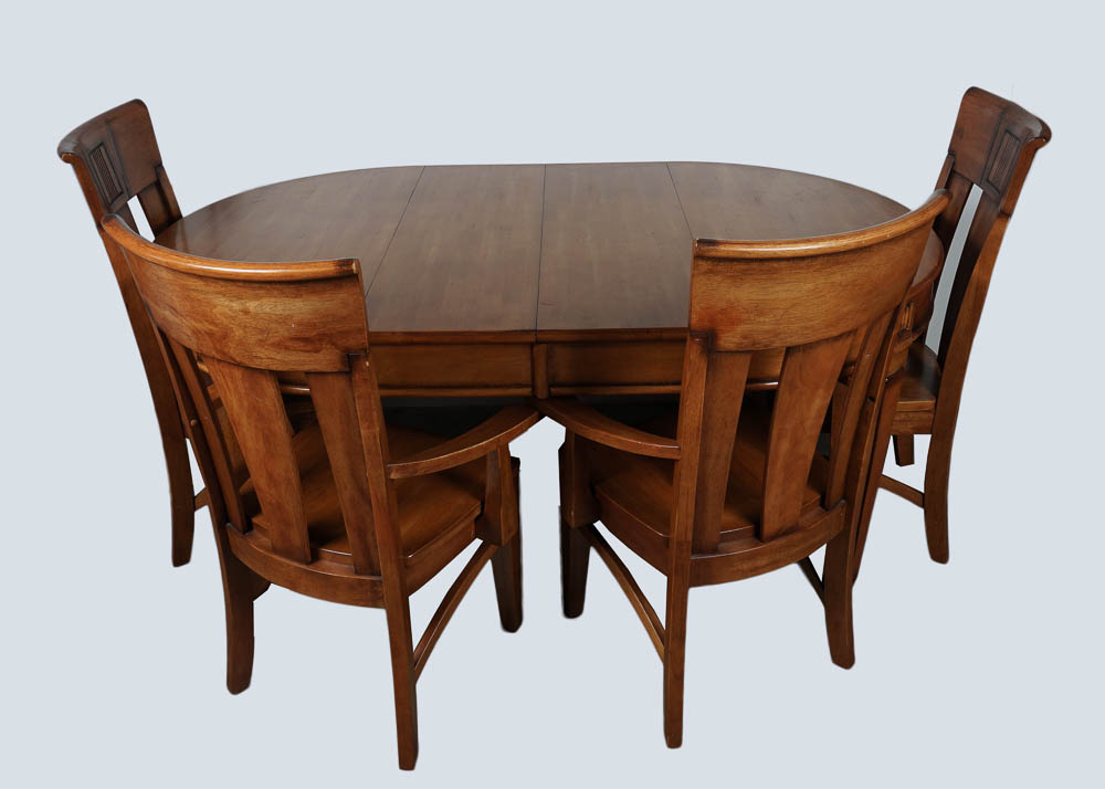 Mahogany Dining Table and Six Chairs