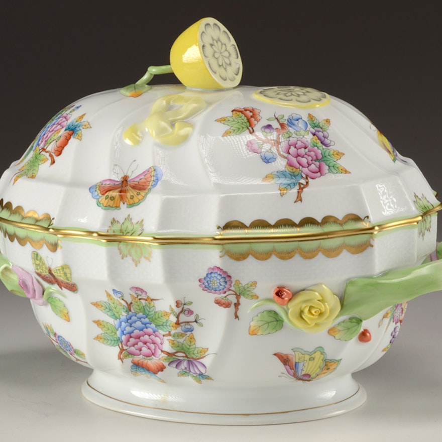 Herend Hungary "Queen Victoria" Covered Tureen