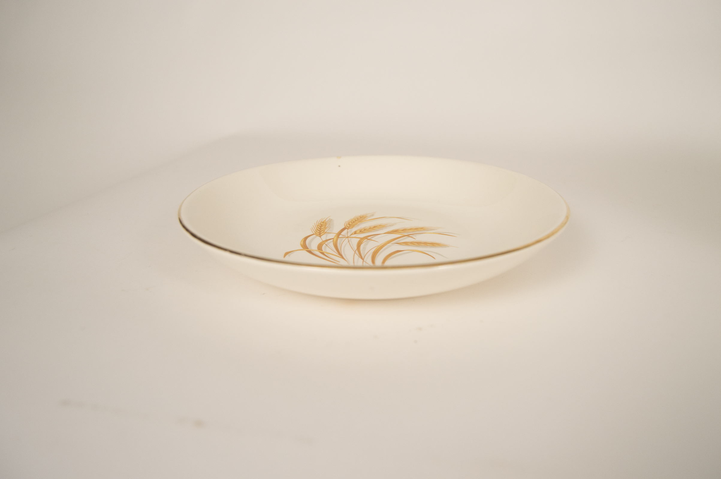 Vintage Set of Golden Wheat Dishes