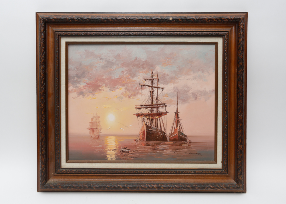 W. Vennekamp Signed Oil Painting