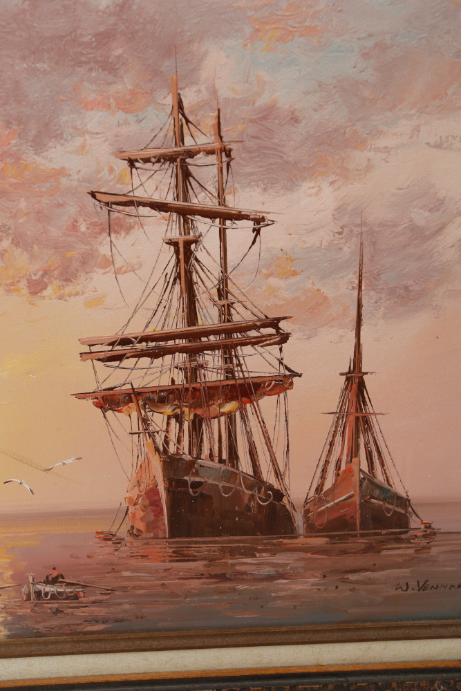 W. Vennekamp Signed Oil Painting