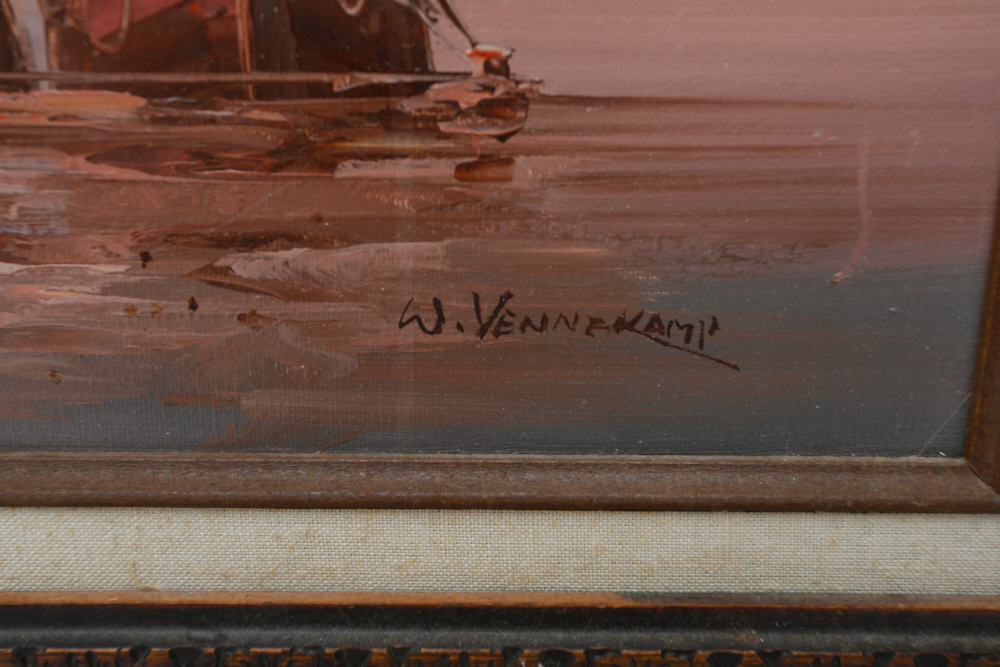 W. Vennekamp Signed Oil Painting