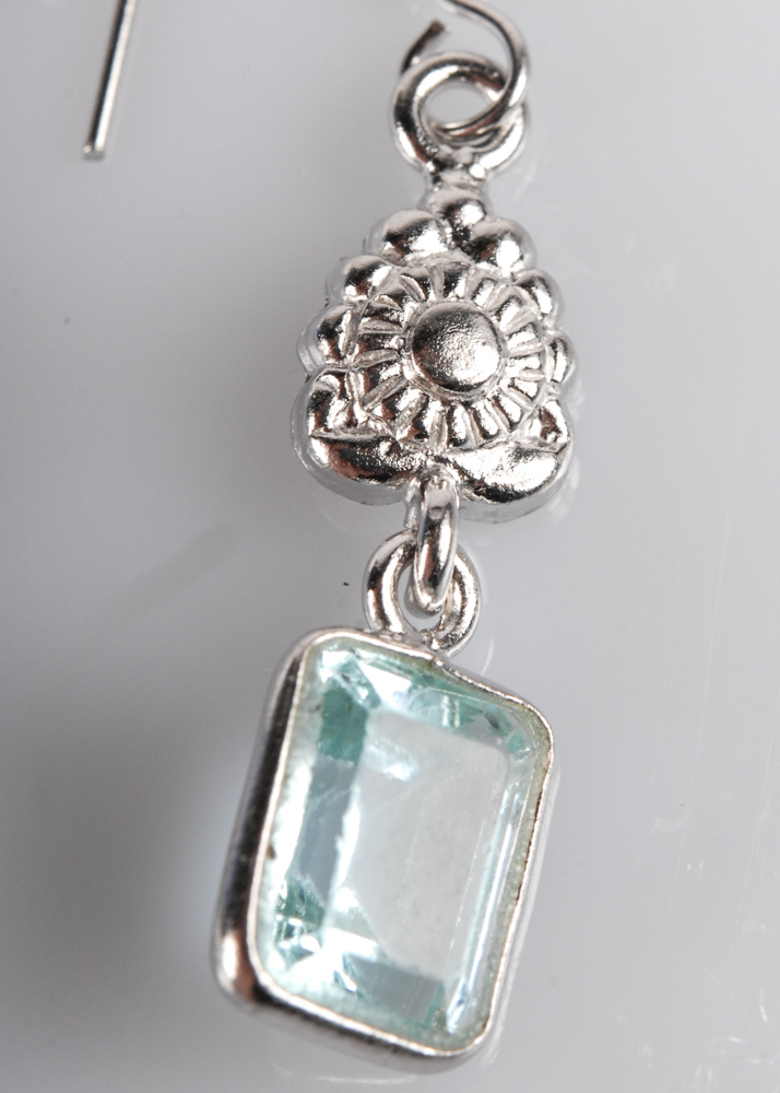 Genuine Topaz Sterling Earrings