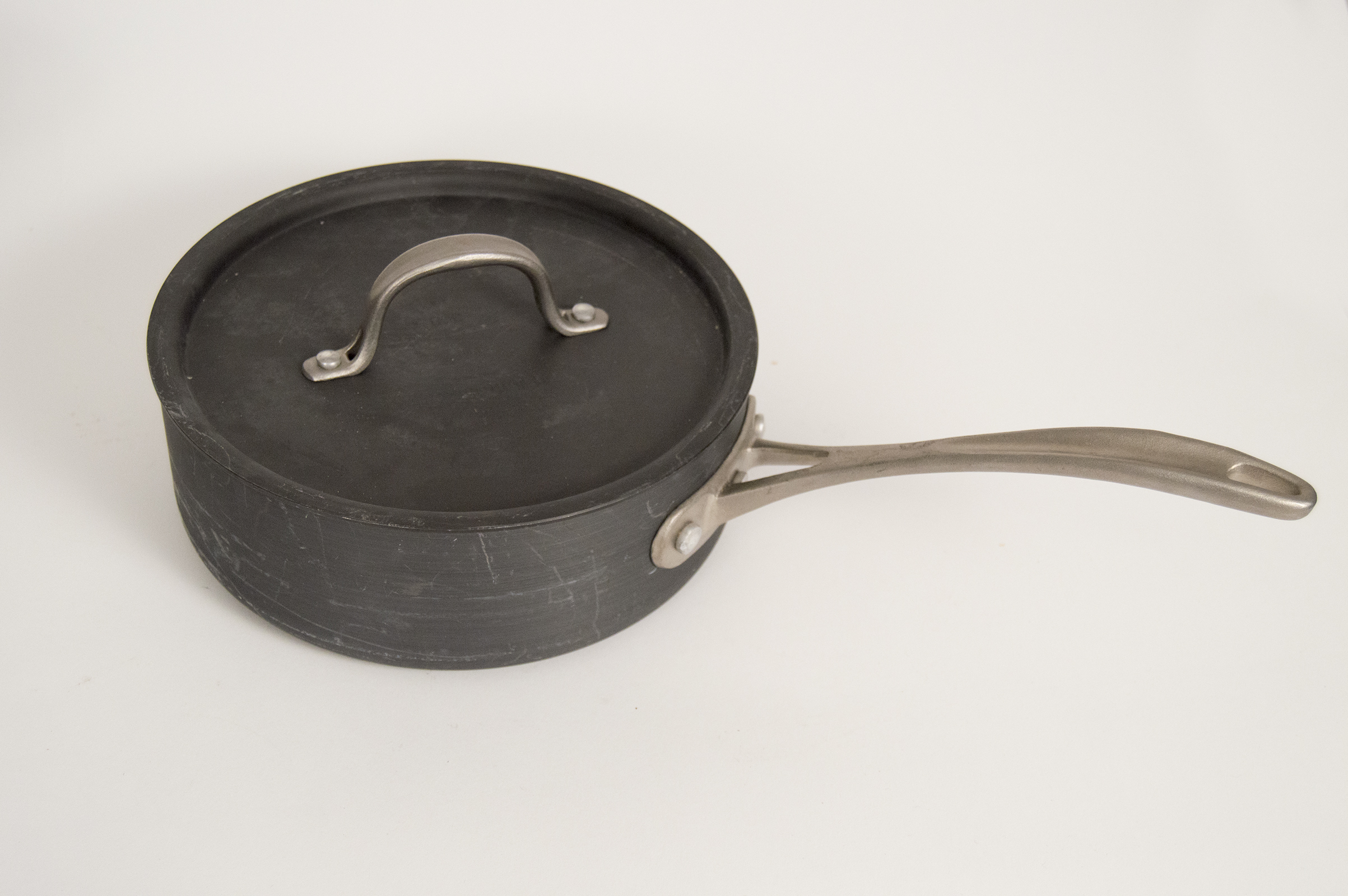 Set of Black Pots and Pans