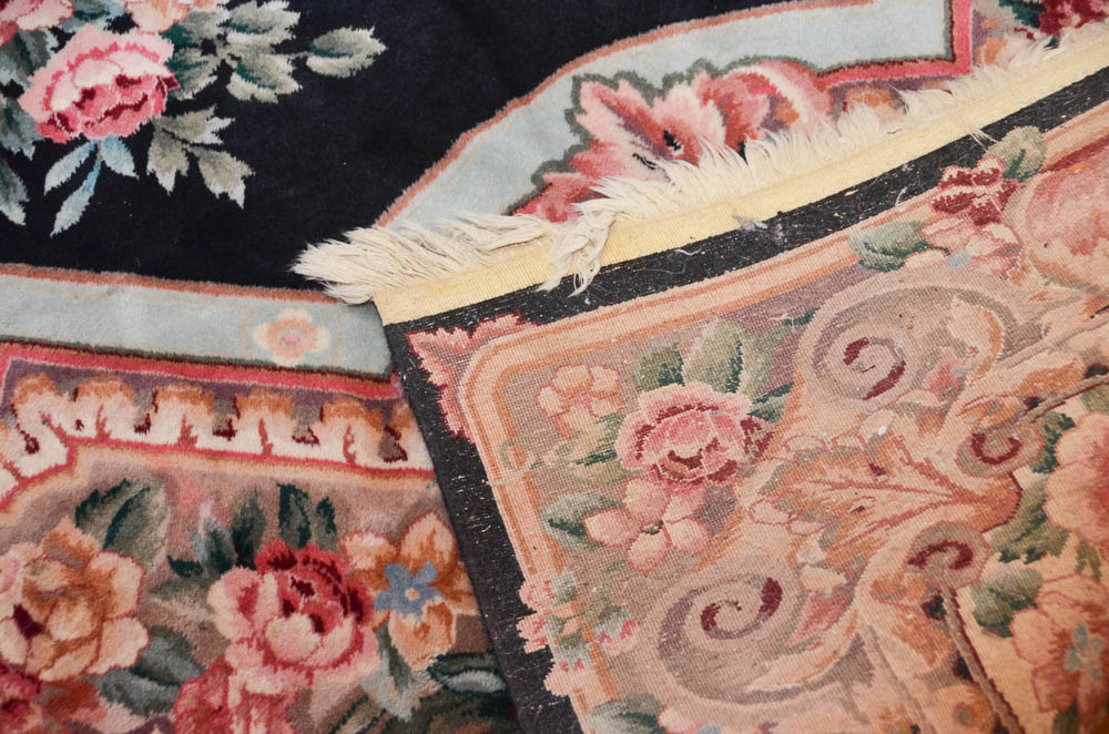 Traditional Floral Wool Rug