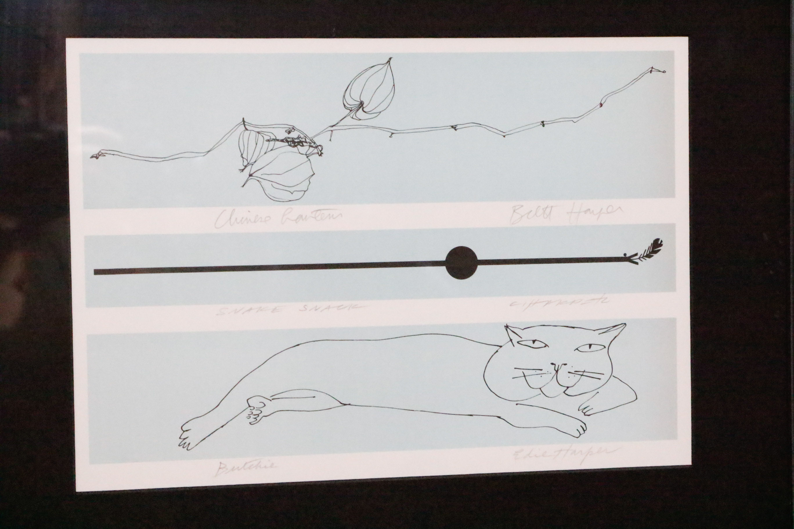 Signed Charley, Brett, and Edie Harper Collaborative Work