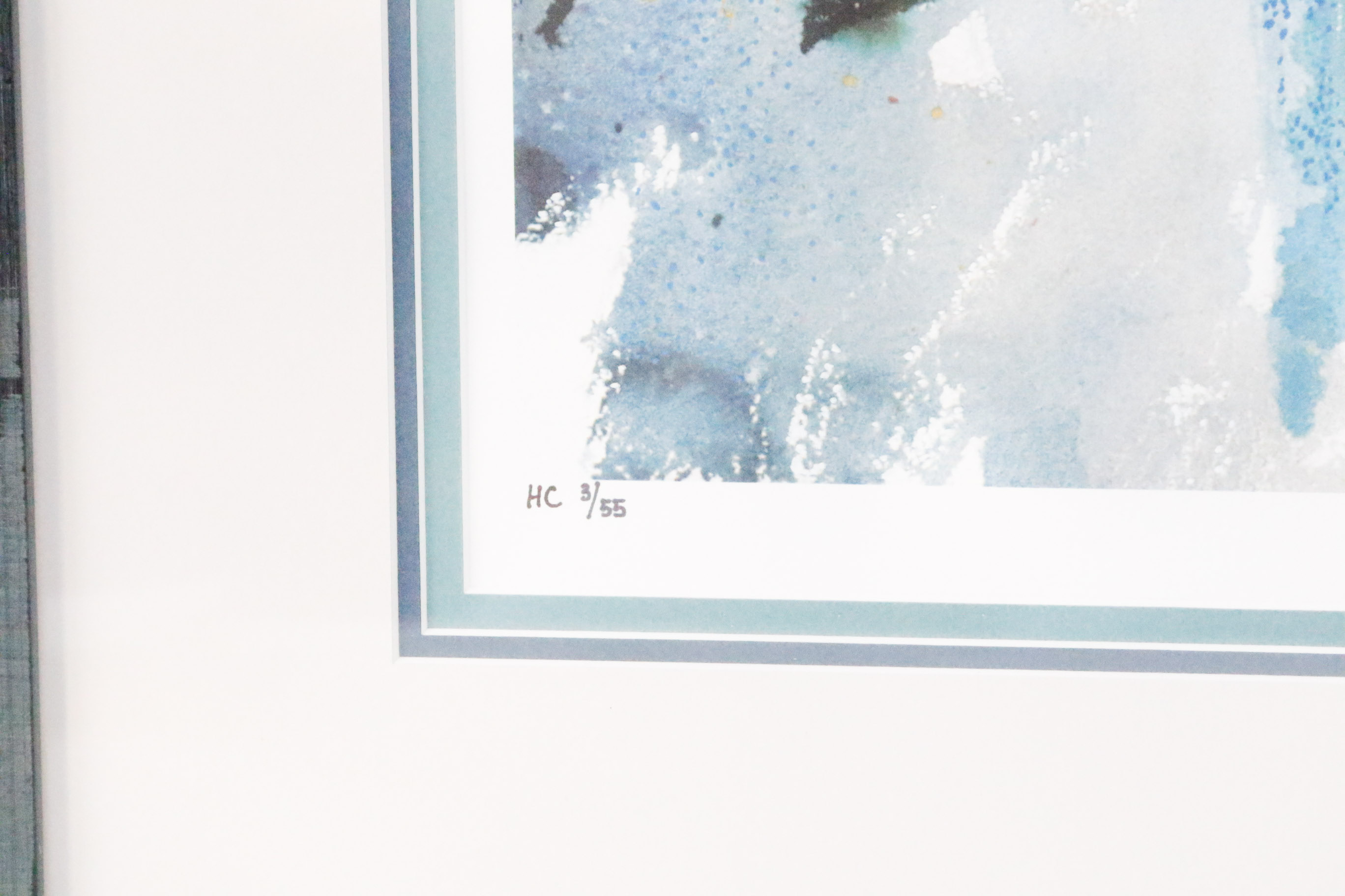 Signed and Numbered Misha Lenn Seriolithograph "White Lilies"