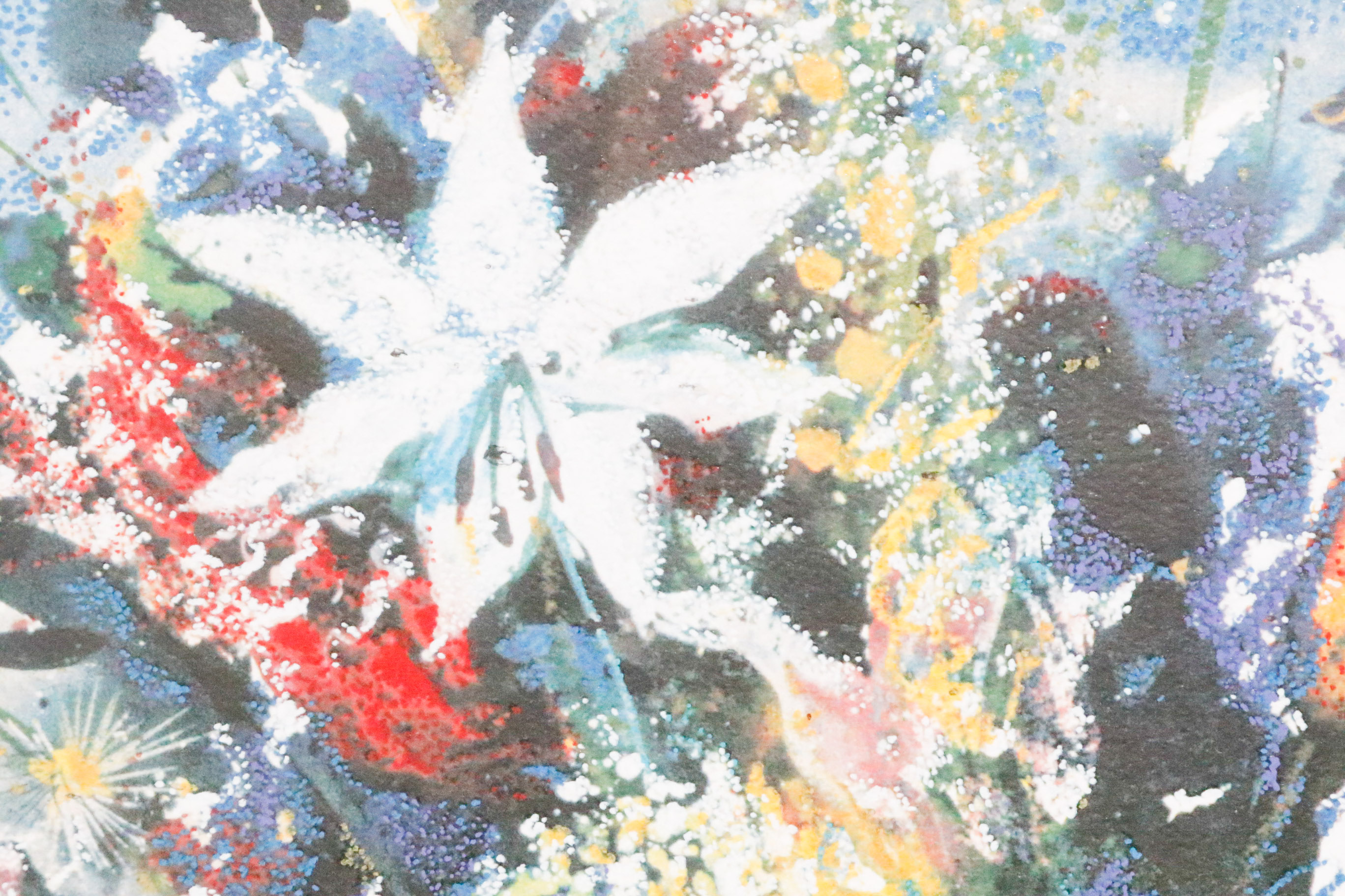 Signed and Numbered Misha Lenn Seriolithograph "White Lilies"