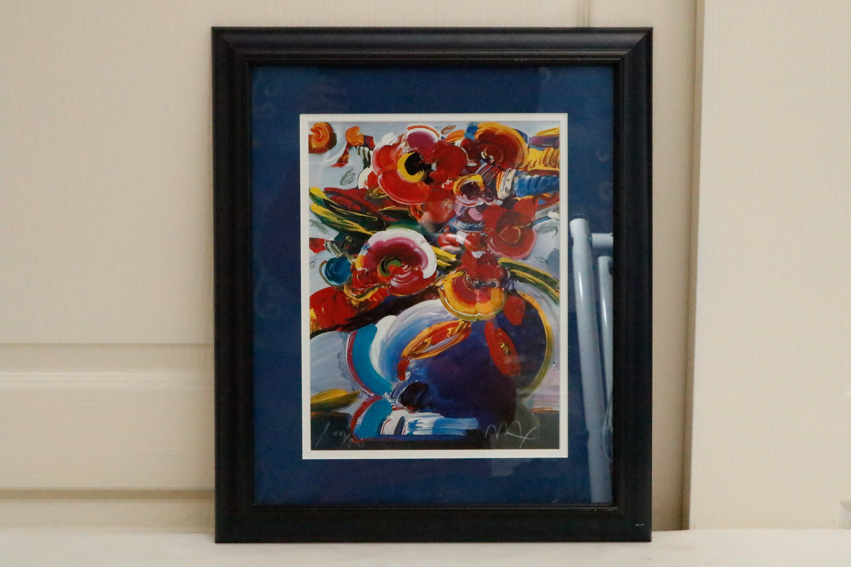 Peter Max Blue Vase Lithograph