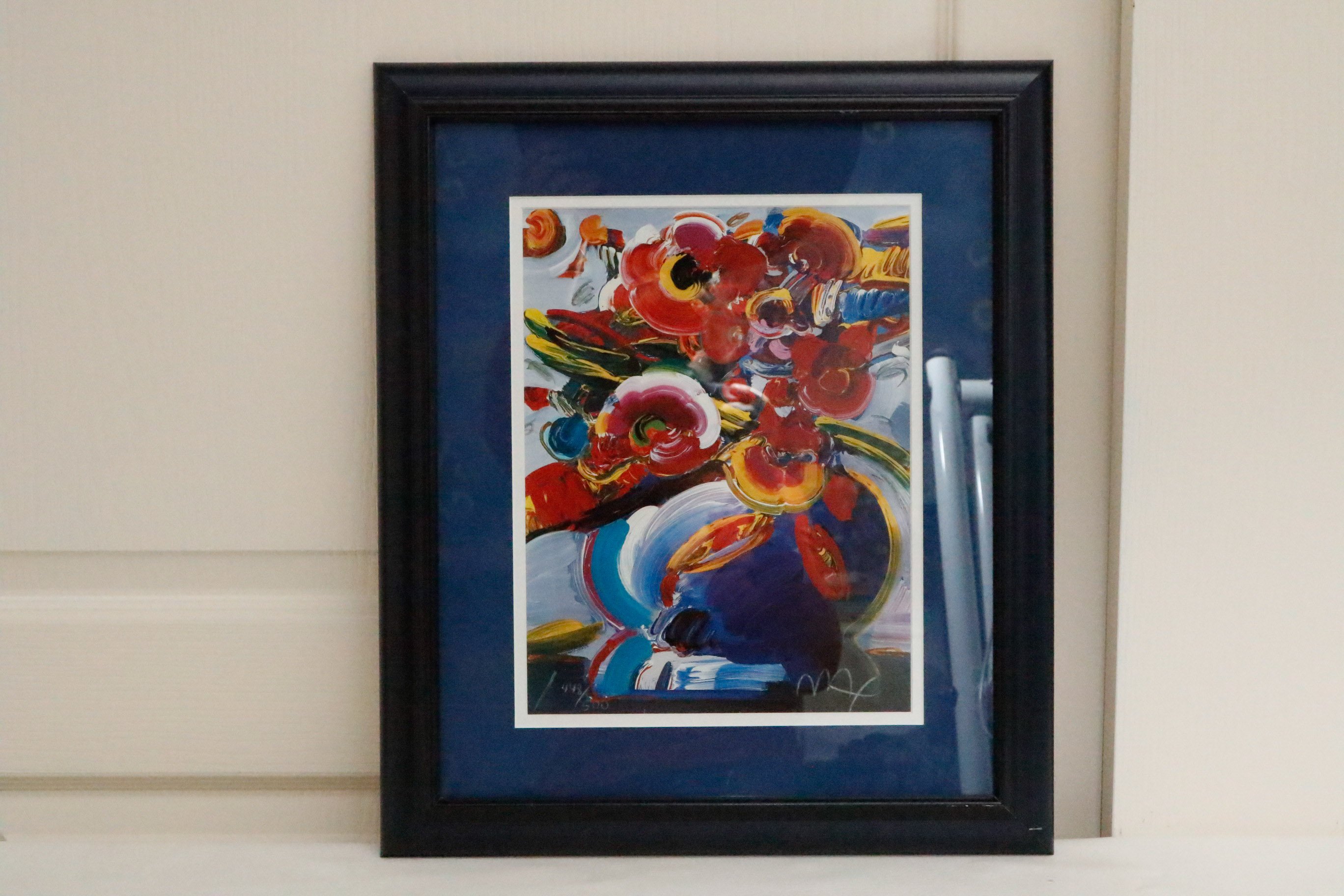 Peter Max Blue Vase Lithograph