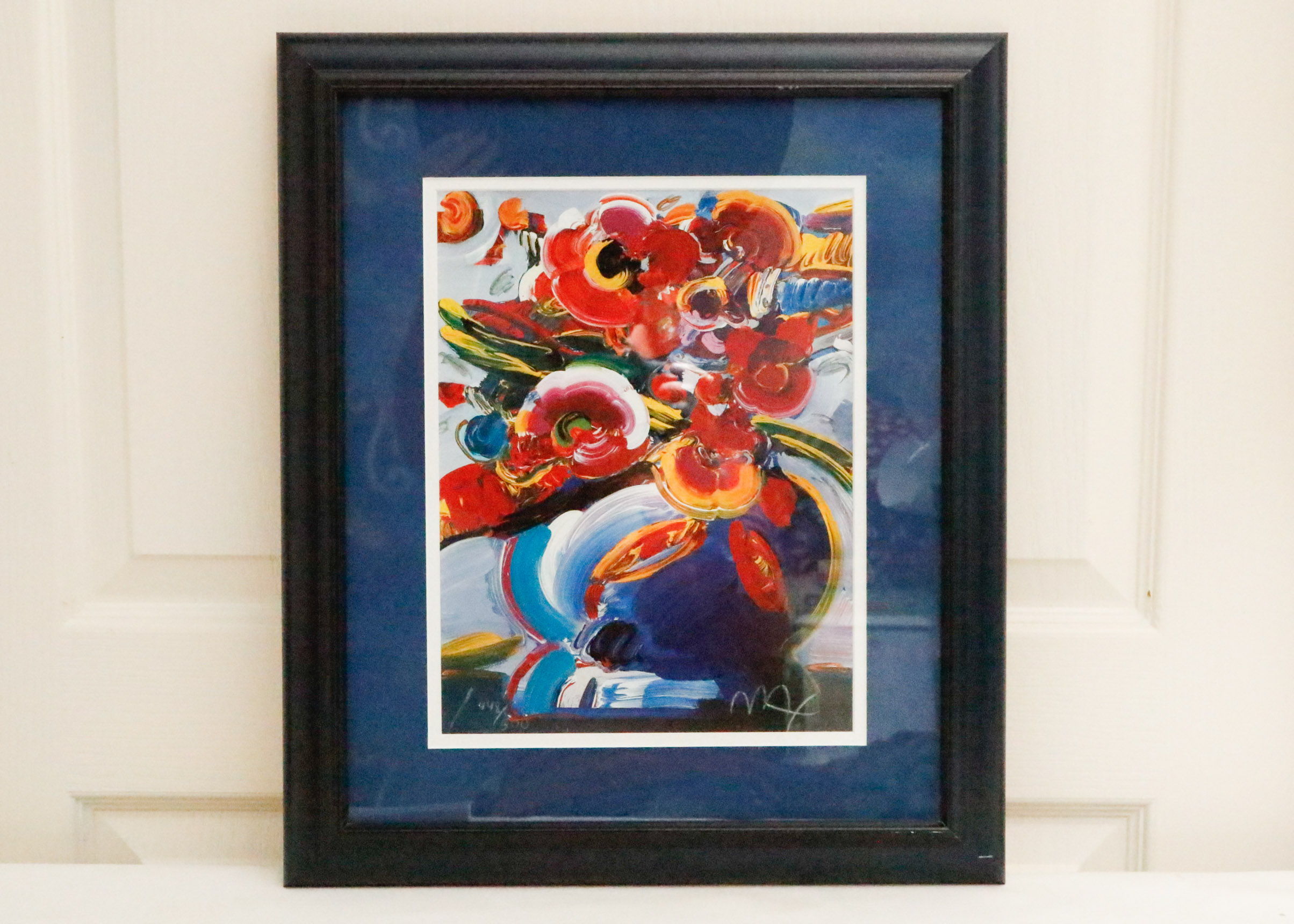 Peter Max Blue Vase Lithograph