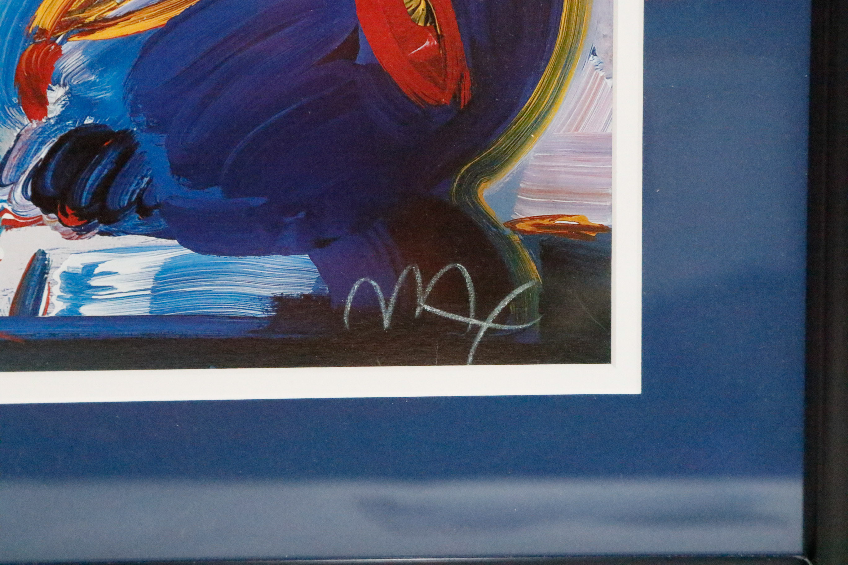 Peter Max Blue Vase Lithograph