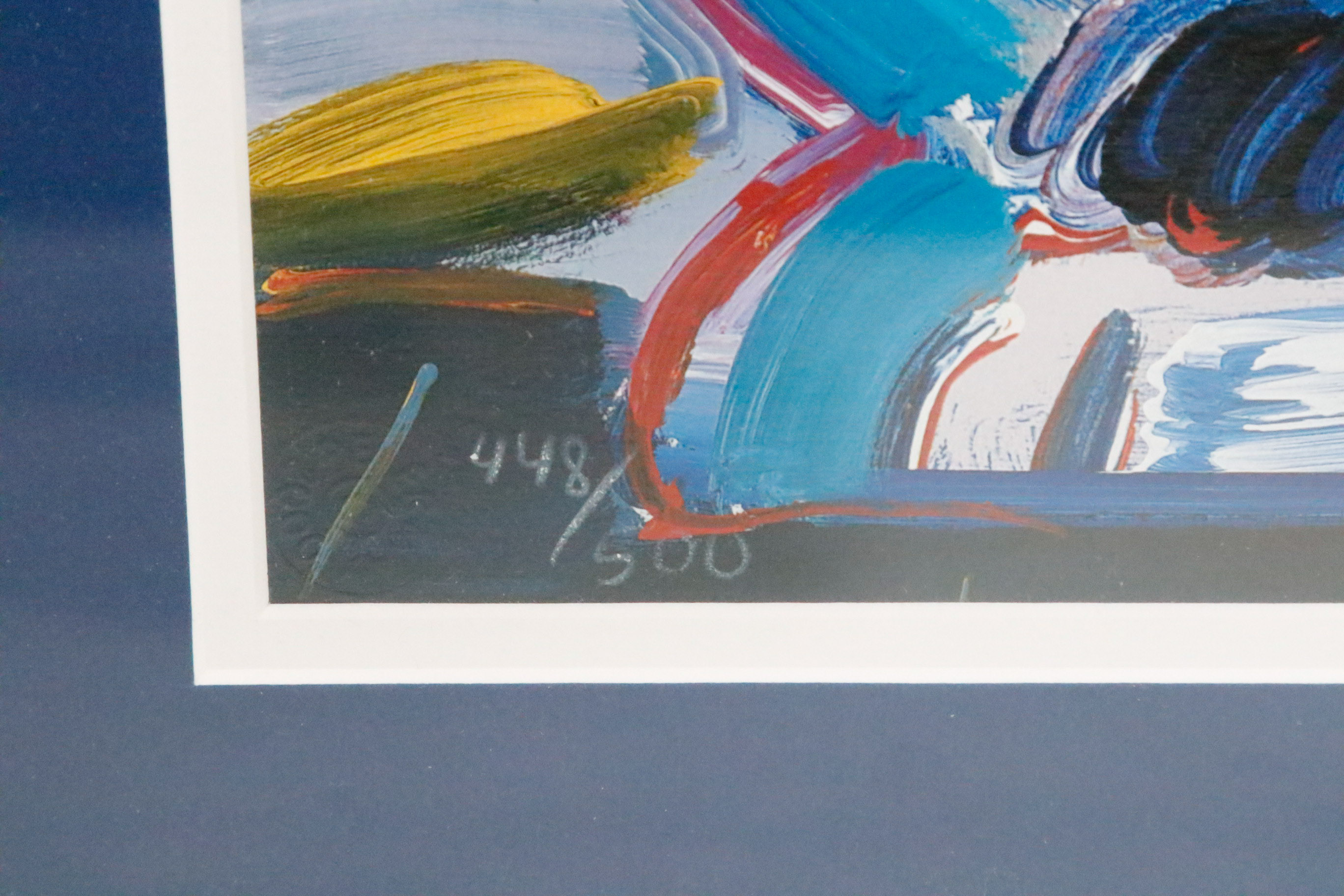 Peter Max Blue Vase Lithograph