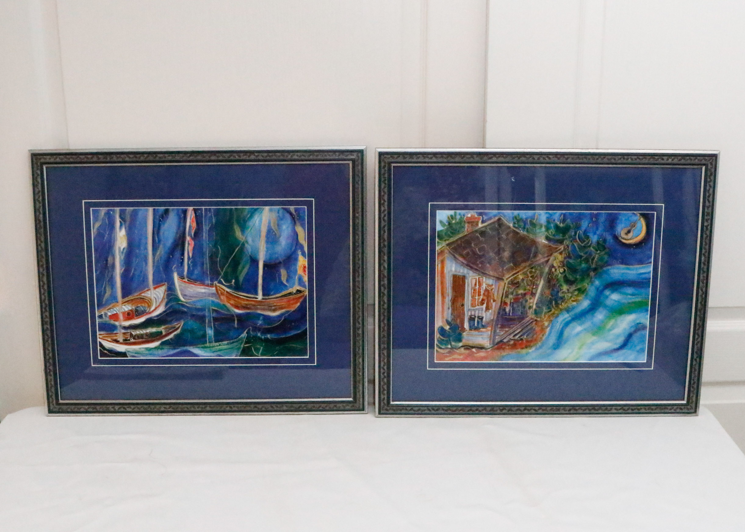 Pair of Jill Louise Campbell Limited Edition Framed Prints
