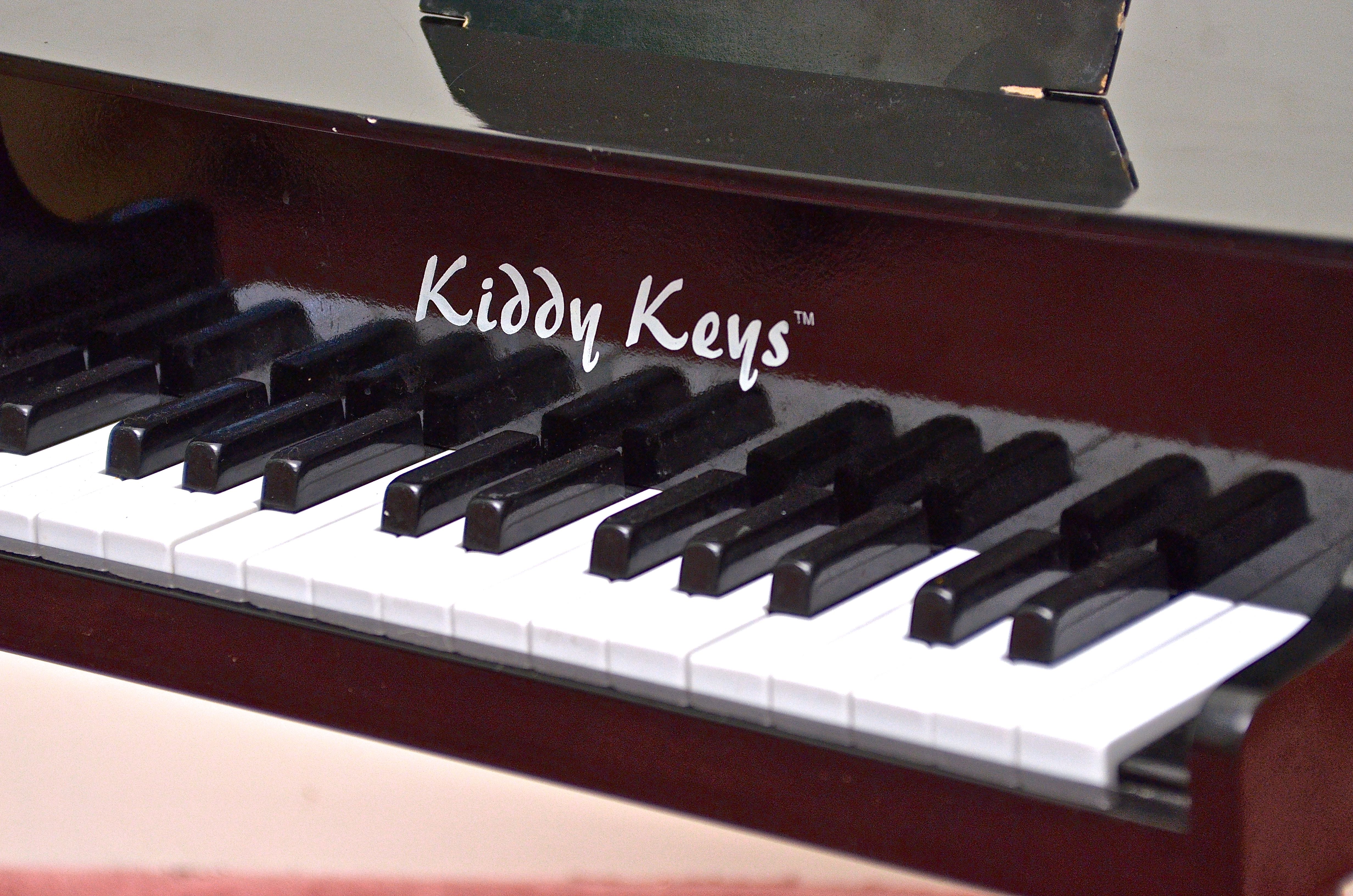 Kiddy Keys Toy Baby Grand Piano with Bench